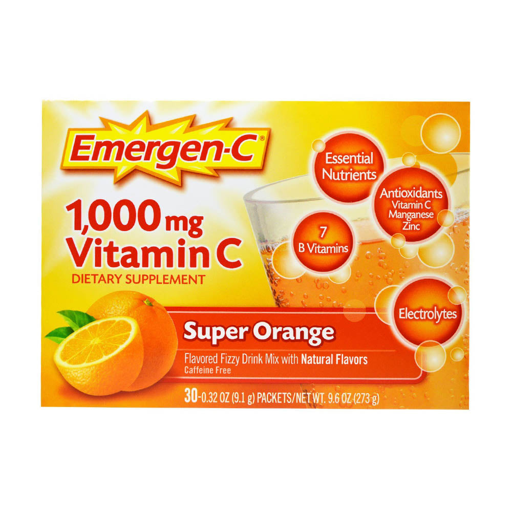 Bột sủi C tăng đề kháng Emergen-C Vitamin C 1000mg 30 gói - hình ảnh sản phẩm chính