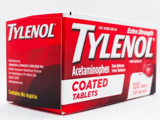 Viên giảm đau hạ sốt Tylenol Extra Strength Coated Tablets 500mg 100 viên - hình ảnh chi tiết 4