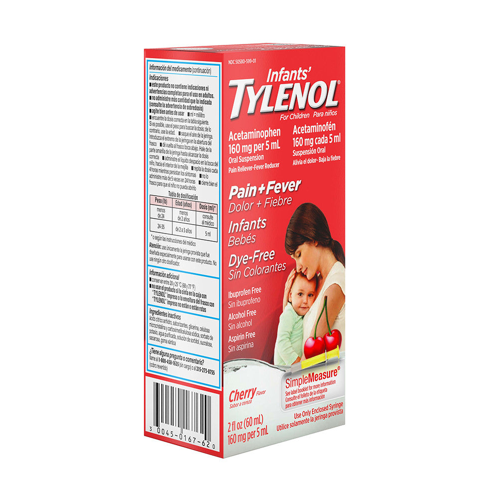 Siro giảm đau hạ sốt cho trẻ sơ sinh Infants’ Tylenol Pain Fever 60ml (một chai đơn) - hình ảnh chi tiết 3