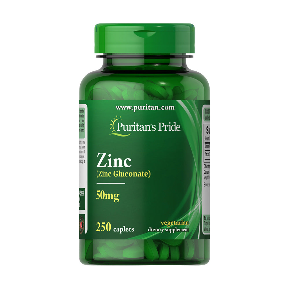 Viên uống bổ sung chất kẽm Puritan’s Pride Zinc 50mg 250 viên - hình ảnh sản phẩm chính