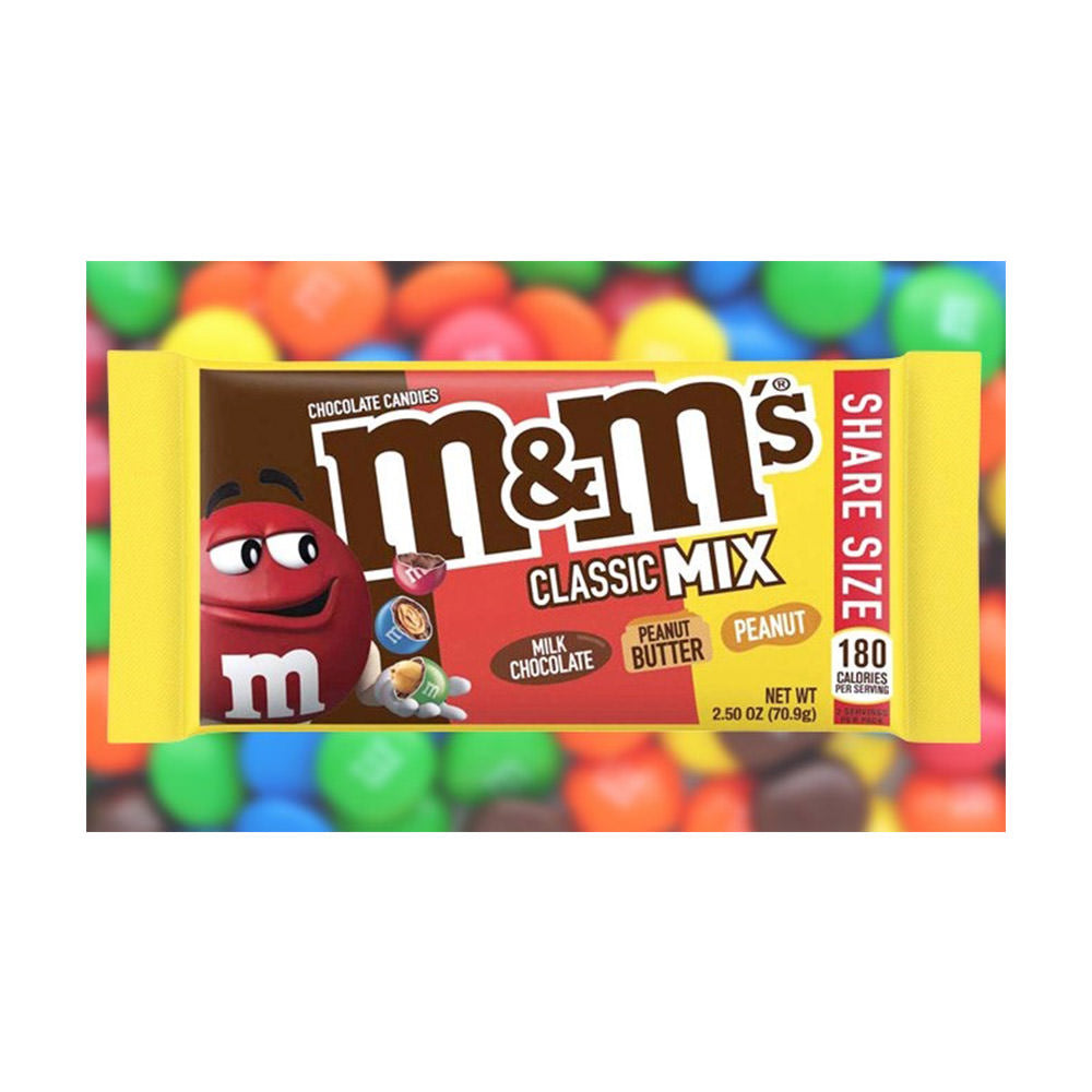 Socola M&M CLASSIC MIX Milk chocolate - Peanut Butter - Peanut 70.9g - hình ảnh sản phẩm chính