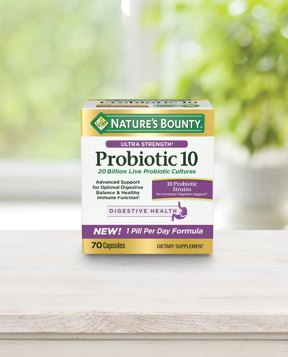 Hỗ trợ hệ tiêu hóa và đường ruột Nature’s Bounty Advanced Probiotic 10 70 viên - hình ảnh chi tiết 3