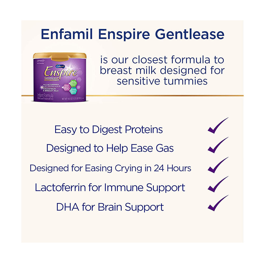 Sữa Enfamil chống đầy hơi nôn trớ Enfamil Neuro Pro Gentlease 587g (Tím) - hình ảnh chi tiết 2