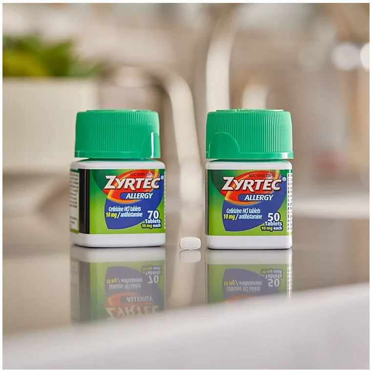 Viên chống dị ứng Zyrtec Antihistamine Allergy 10mg 120 Tablets - hình ảnh chi tiết 3