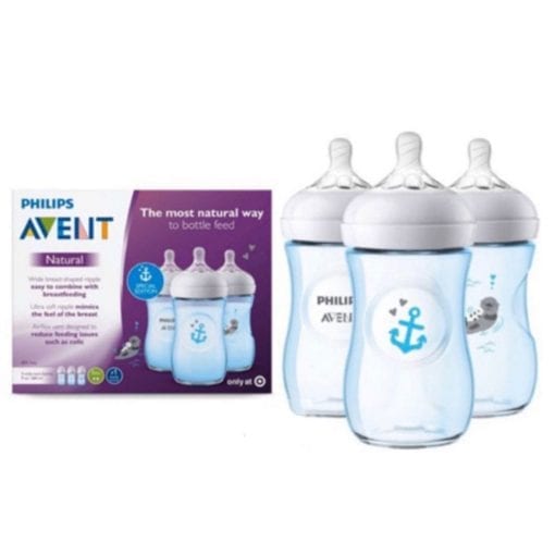 Set 3 bình sữa cổ rộng Philips Avent Natural 1m+ 260ml - hình ảnh chi tiết 3