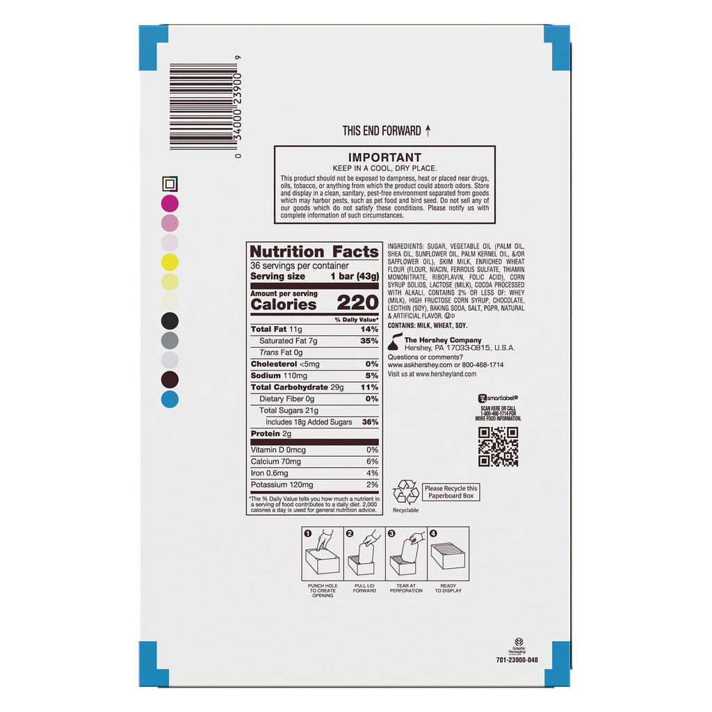 Socola Hershey's, Cookies N' Creme, 36-count, 1.58kg - hình ảnh chi tiết 2