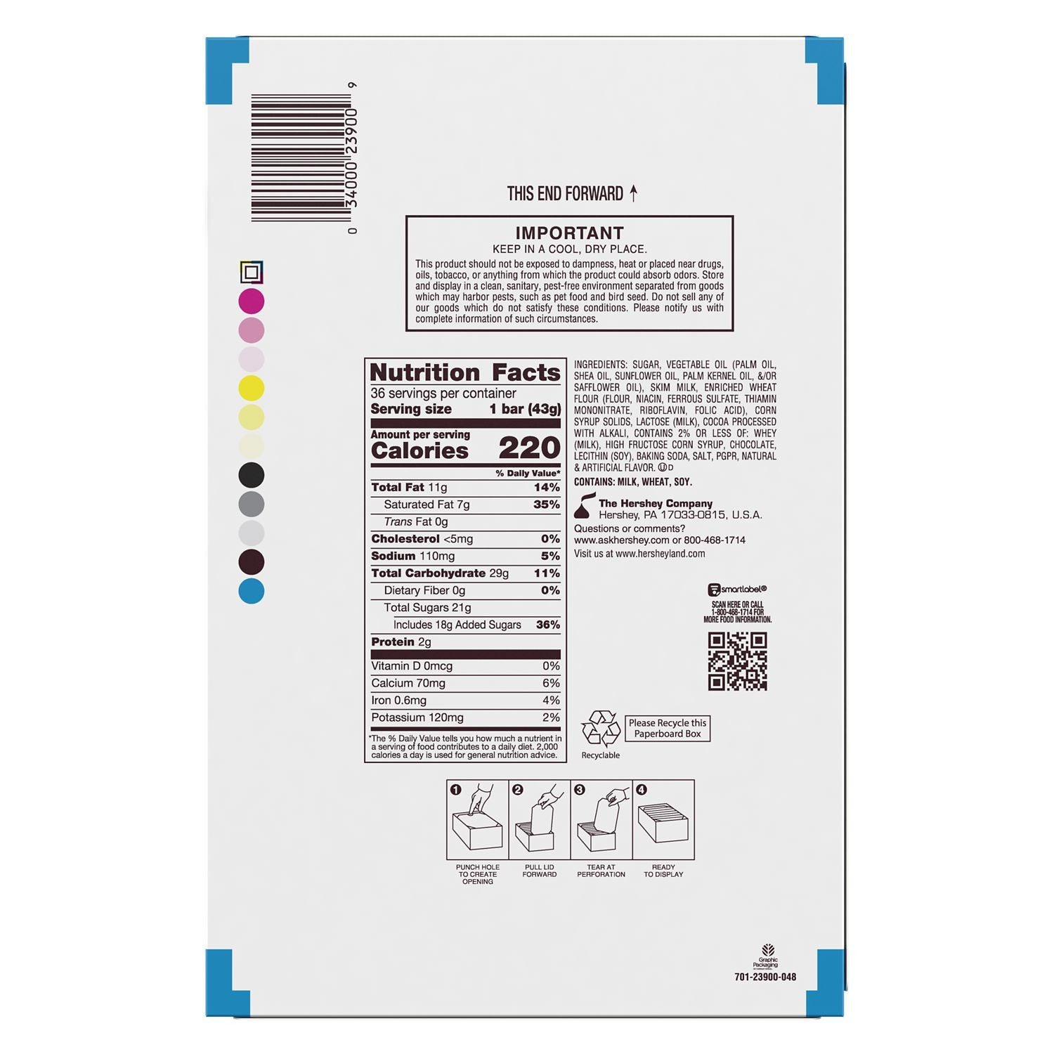 Socola Hershey's, Cookies N' Creme, 36-count, 1.58kg - hình ảnh chi tiết 2