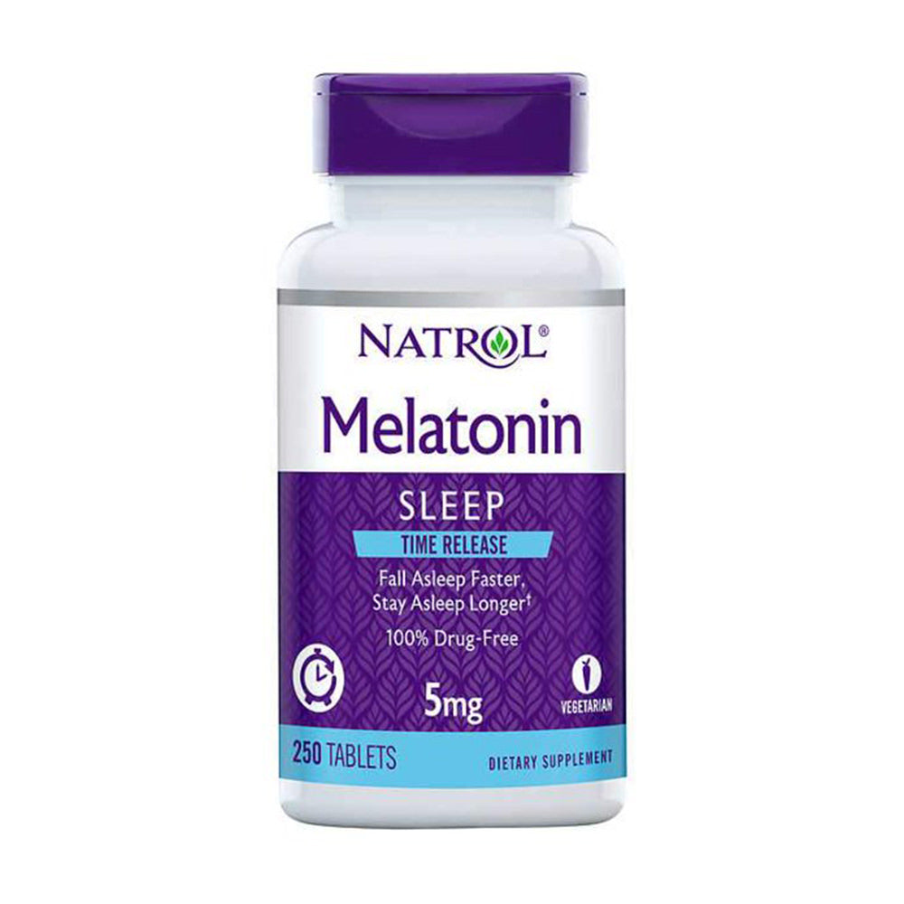 Viên uống Natrol Melatonin Time Release 5 mg, 250 viên - hình ảnh sản phẩm chính