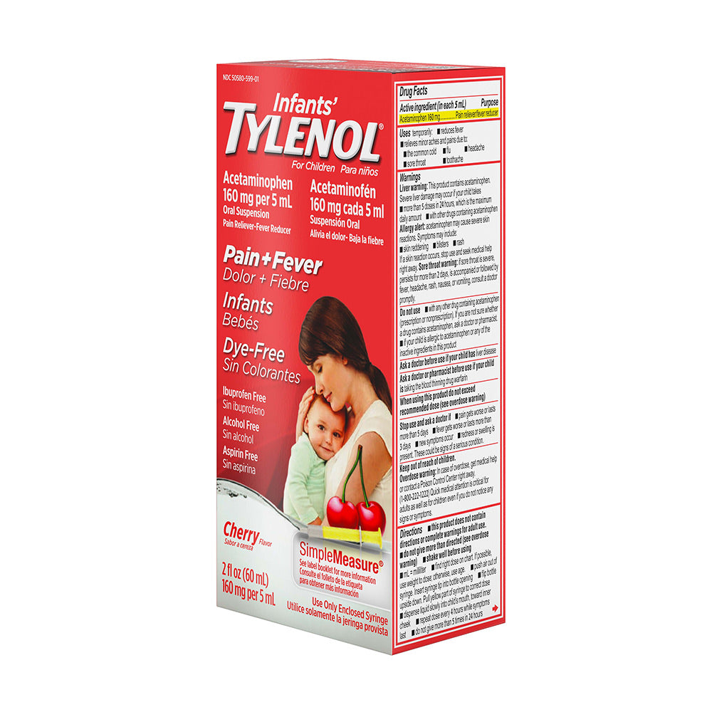 Siro giảm đau hạ sốt cho trẻ sơ sinh Infants’ Tylenol Pain Fever 60ml (một chai đơn) - hình ảnh chi tiết 2