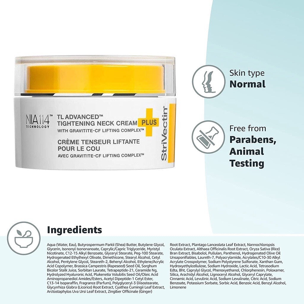 Kem dưỡng da vùng cổ StriVectin TL Advanced Tightening Neck Cream Plus 3.4 fl oz 100ml - hình ảnh chi tiết 2