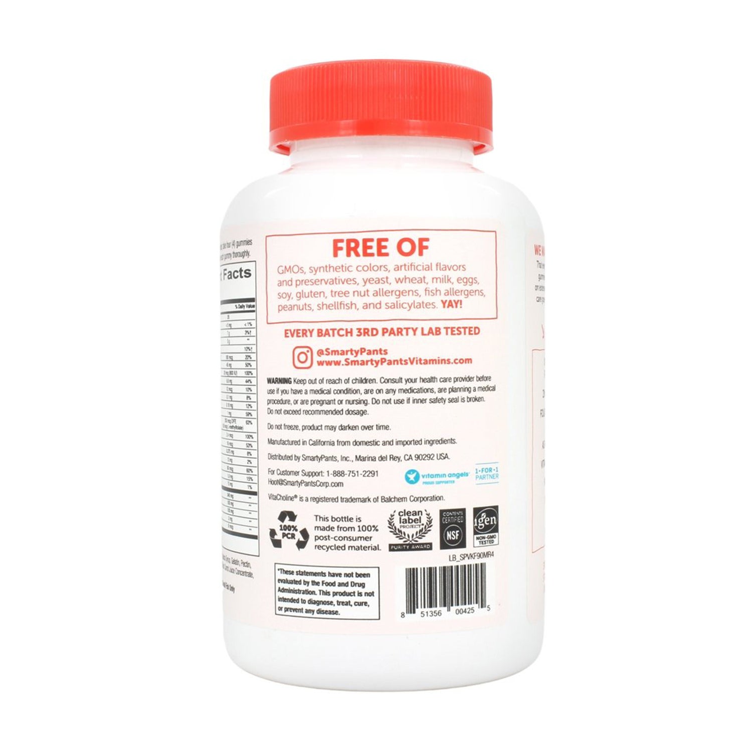 Kẹo dẻo Smarty Pants Vitamin tổng hợp giúp trẻ thông minh 180 viên - hình ảnh chi tiết 3