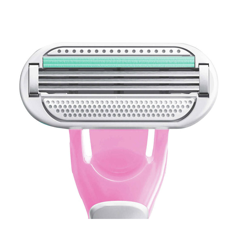 Bộ Cạo Nữ Gillette Venus Sensitive Plus Disposable Razor, 15-count (Hộp Hồng) - hình ảnh chi tiết 2