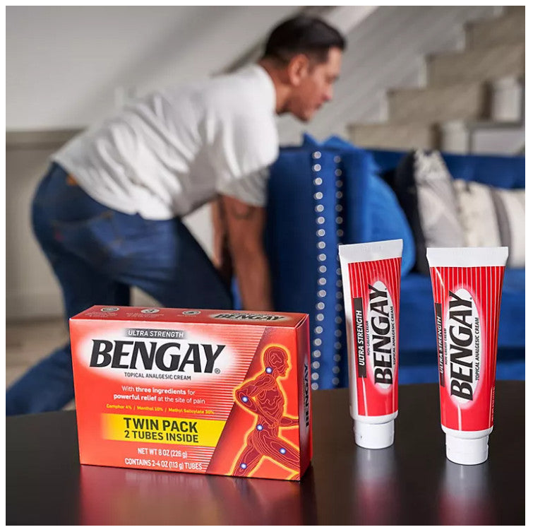 Kem xoa bóp giảm đau BENGAY Ultra Strength 113g x 2tuýp của Mỹ - hình ảnh chi tiết 4