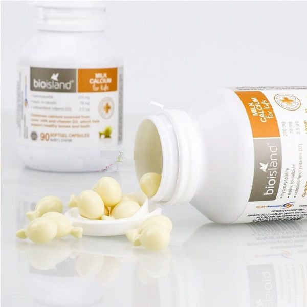 Viên uống bổ sung Canxi cho bé Bioisland Milk Calcium 90 viên của Úc - hình ảnh chi tiết 2