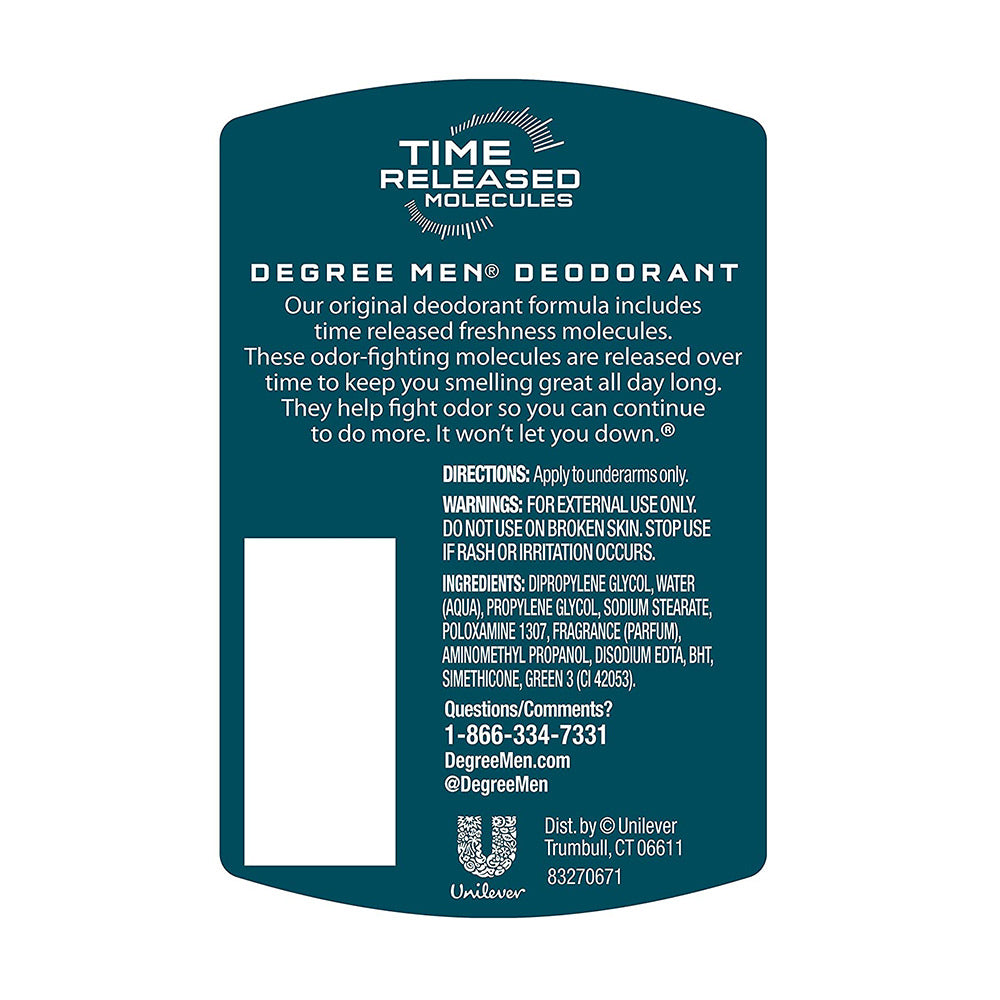 Lăn khử mùi nam Degree Men Dry Protection 75g của Mỹ - hình ảnh chi tiết 3