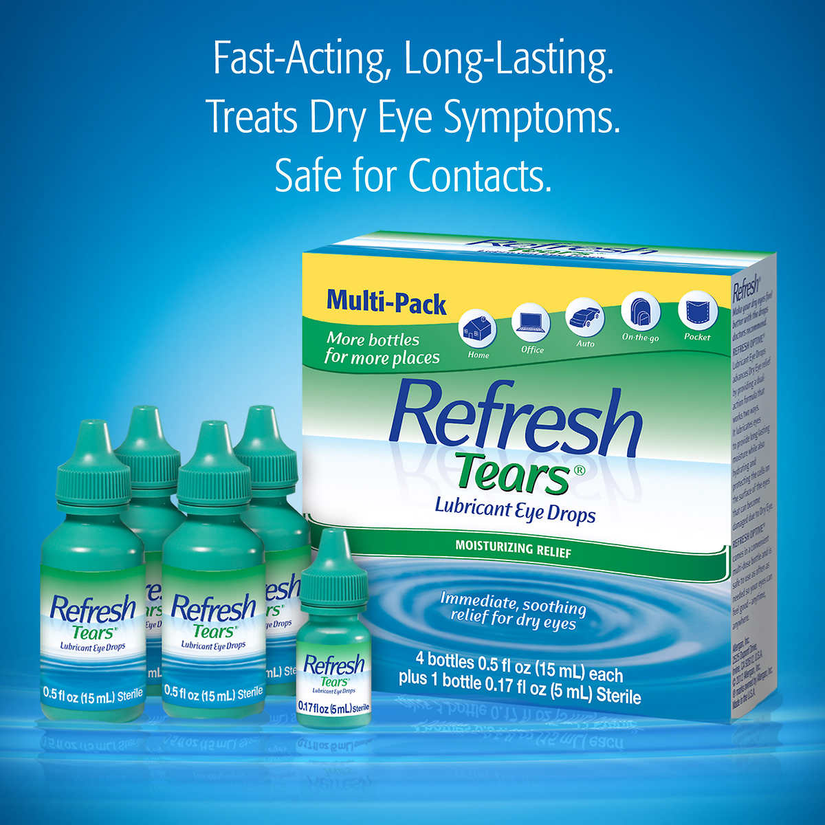 Thuốc nhỏ mắt Refresh Tears Lubricant Eye Drops Multi-Pack, 65 ml của Mỹ - hình ảnh chi tiết 2