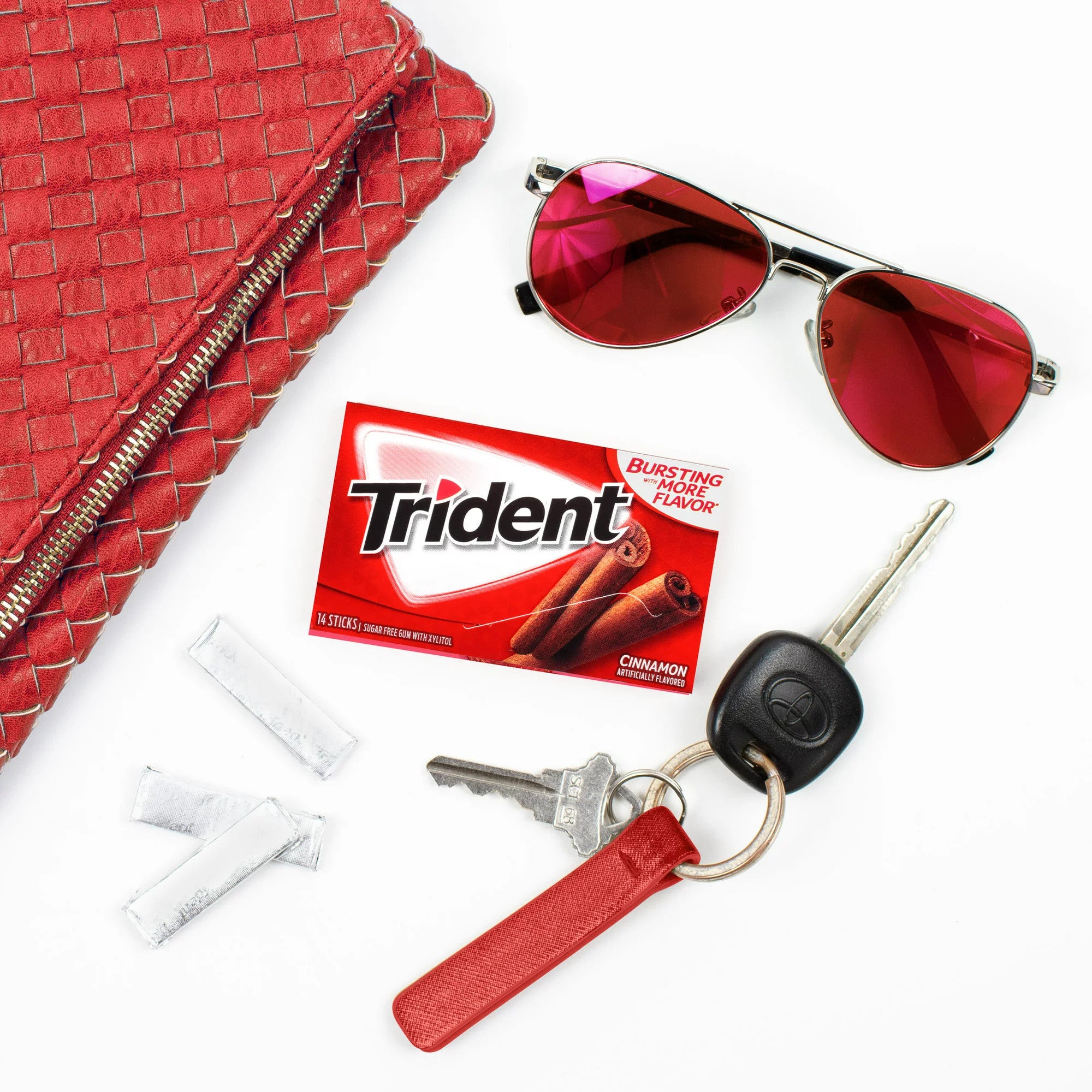 Trident Cinnamon Sugar Free Gum (1 vỉ 14 thanh) - hình ảnh chi tiết 4