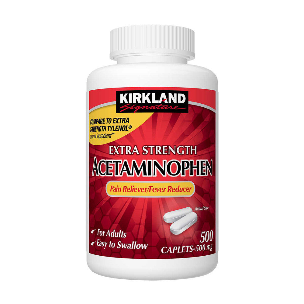 Viên uống hạ sốt giảm đau Kirkland Signature Acetaminophen 500mg 500 viên - hình ảnh sản phẩm chính