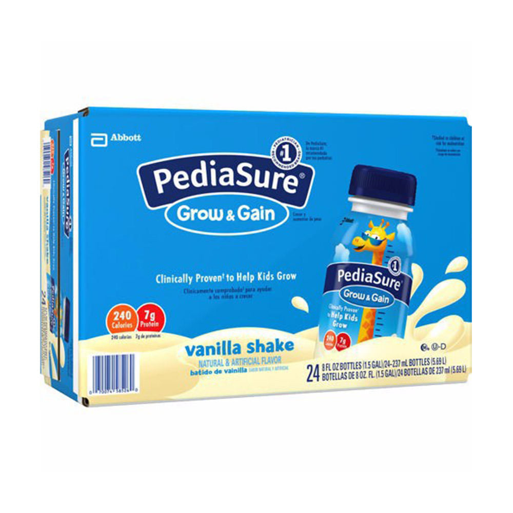 Sữa Pediasure nước hương Vani Pediasure Grow & Gain Vanilla Thùng 24 chai - hình ảnh sản phẩm chính