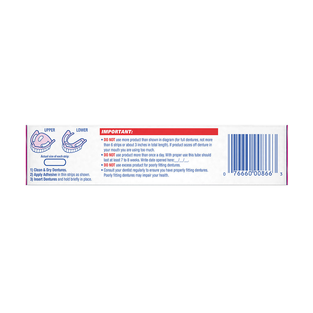 Keo dán hàm răng giả Fixodent Original 68g của Mỹ (1 chai đơn) - hình ảnh chi tiết 2