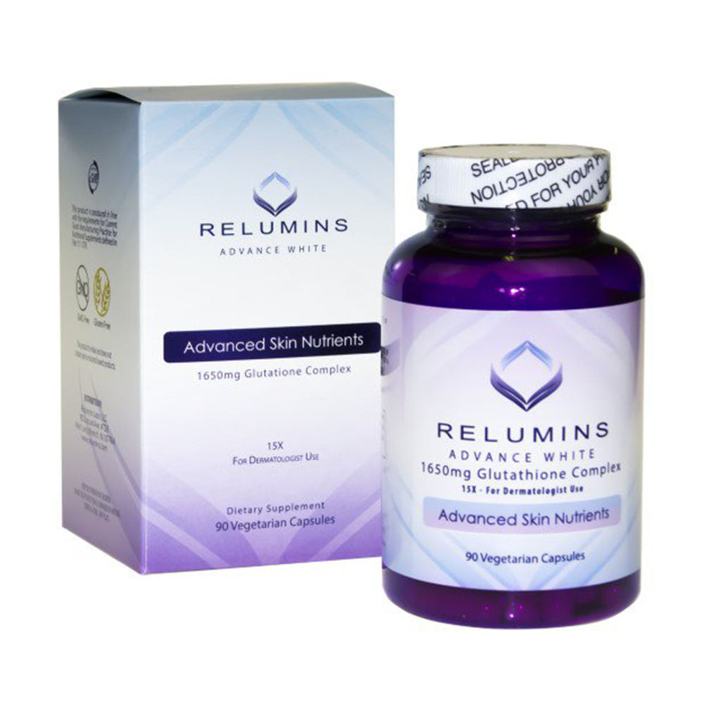 Viên uống trắng da Relumins Advance White 1650mg Glutathione Complex 90 viên của Mỹ - hình ảnh chi tiết 3