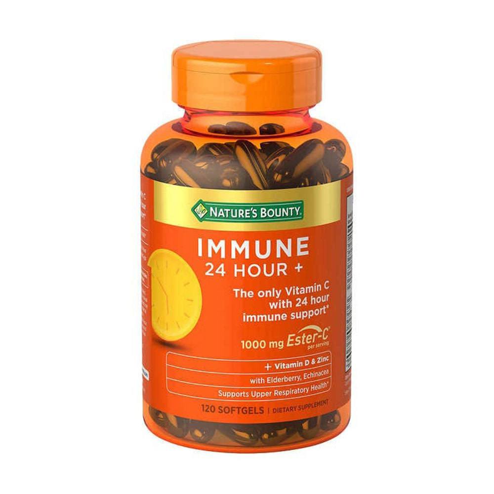 Viên uống hỗ trợ miễn dịch Nature's Bounty Immune 24 Hour+, 120 viên - hình ảnh chi tiết 2