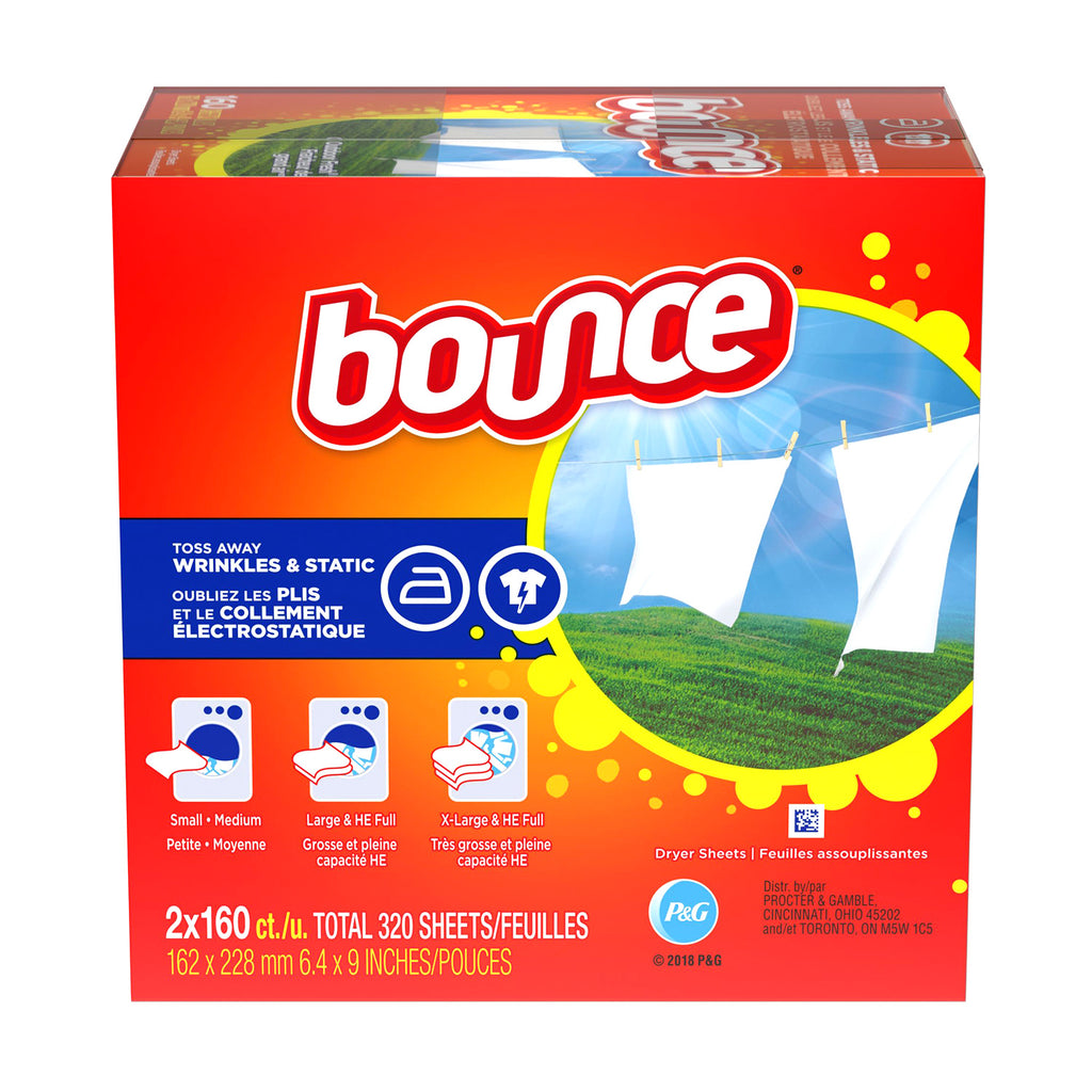 Giấy thơm quần áo Bounce Dryer Sheets, Outdoor Fresh, 160 tờ - ảnh sản phẩm 1