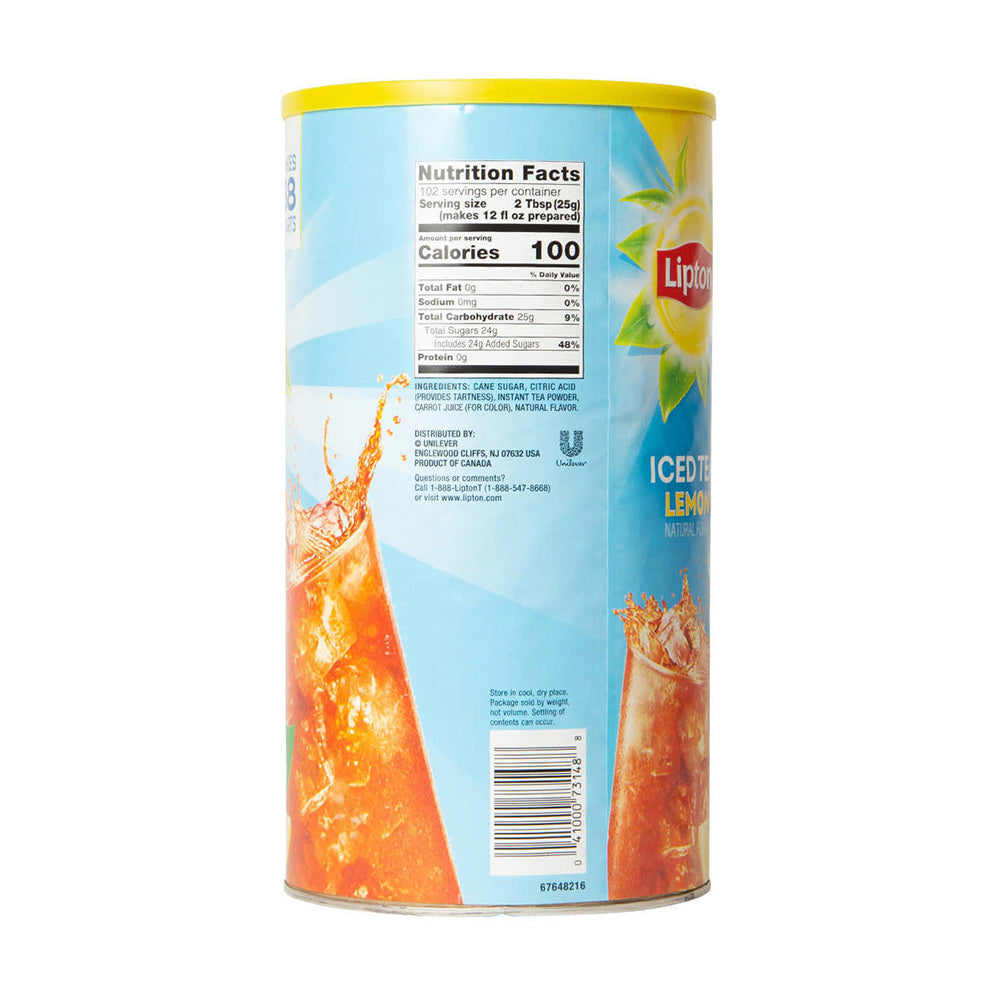 Trà chanh Lipton Iced Tea Lemon Lon 2.54kg - hình ảnh chi tiết 2