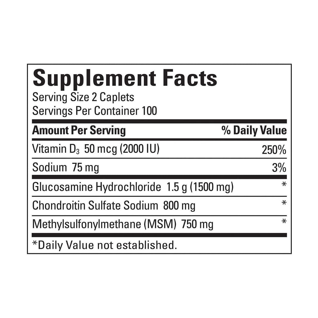 Hỗ trợ điều trị khớp - Triple Flex Nature Made của Mỹ hộp 200 viên - hình ảnh chi tiết 2