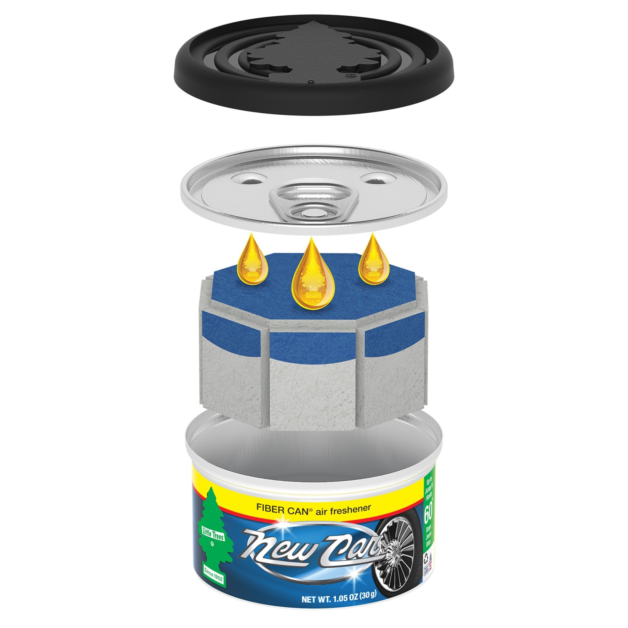 Thơm Xe Ô Tô Fiber Can Air Freshener New Car 30g - hình ảnh chi tiết 4