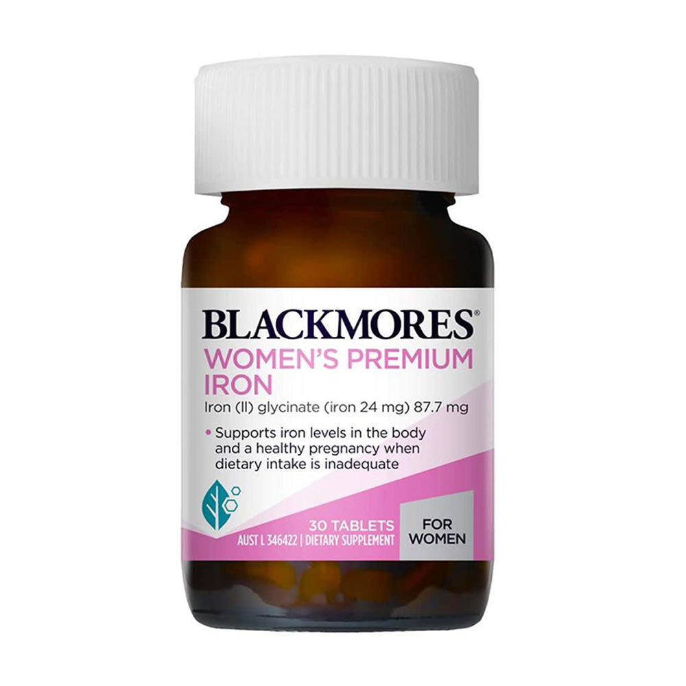 Viên uống bổ sung sắt cho phụ nữ và bà bầu Blackmores Women’s Premium Iron 30 Tablets - hình ảnh sản phẩm chính