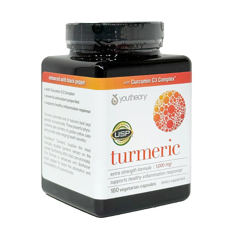 Viên uống tinh chất nghệ Youtheory Turmeric 1000mg 180 viên - hình ảnh chi tiết 2