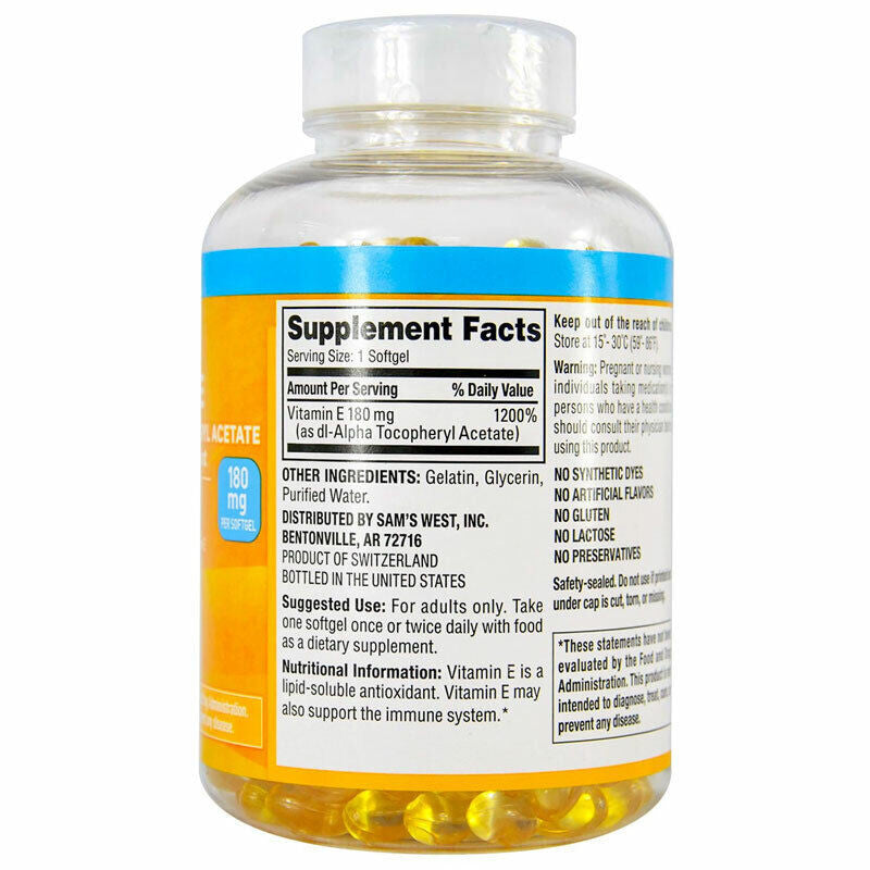 Viên uống bổ sung Vitamin E 400 IU của Member’s Mark 500 viên - hình ảnh chi tiết 3