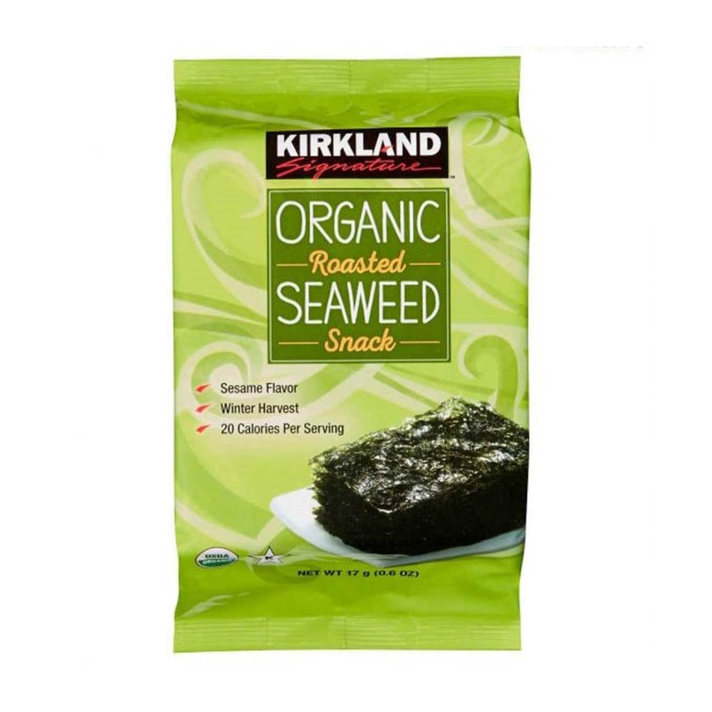 Rong biển Kirkland Signature Organic Roasted Seaweed Snack Set 10 Bịch - hình ảnh sản phẩm chính