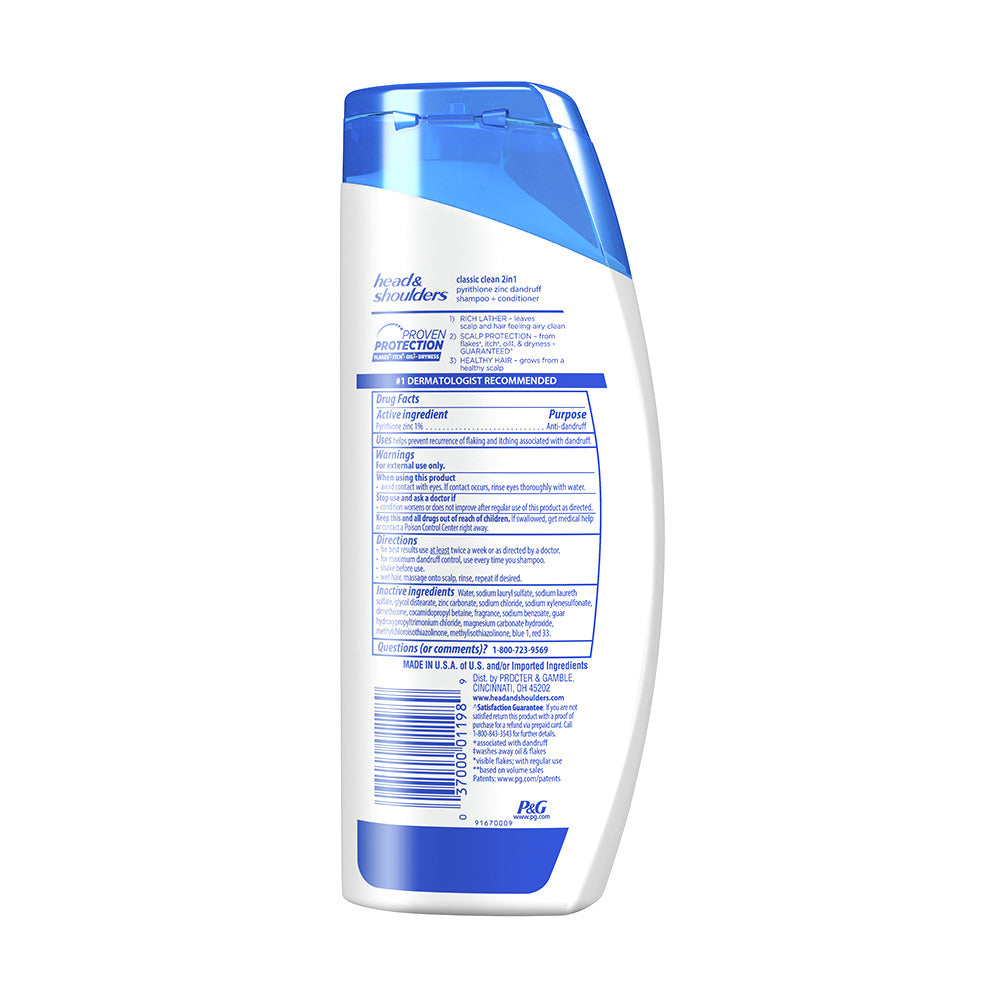 Dầu gội trị gàu của Mỹ 2in1 Head & Shoulders Classic clean 700ml - hình ảnh chi tiết 2
