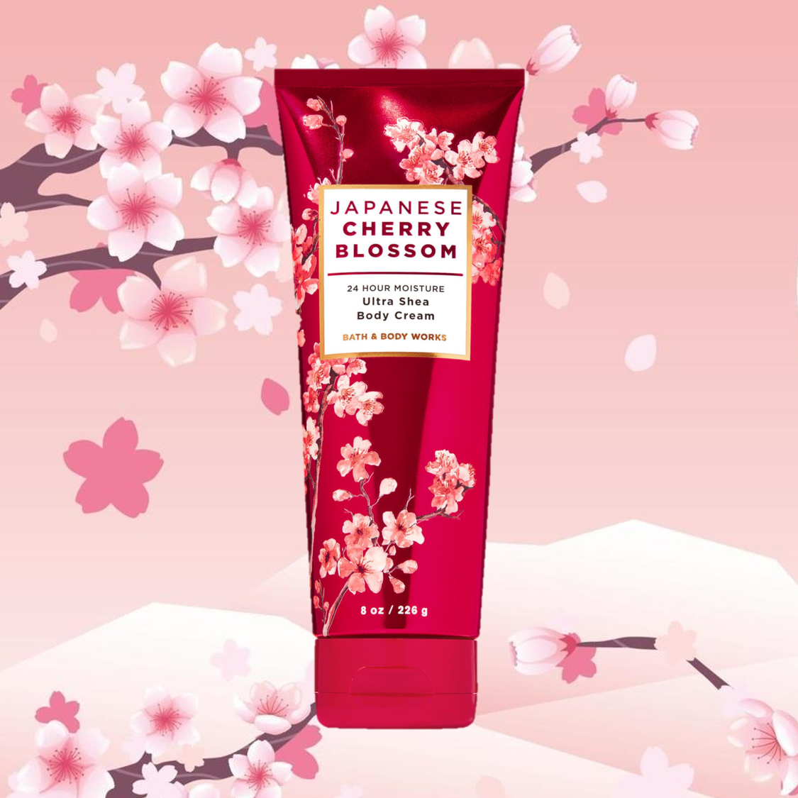 Sữa dưỡng thể Bath & Body Works Japanese Cherry Blossom Ultra Shea Body Cream 226g - hình ảnh chi tiết 3