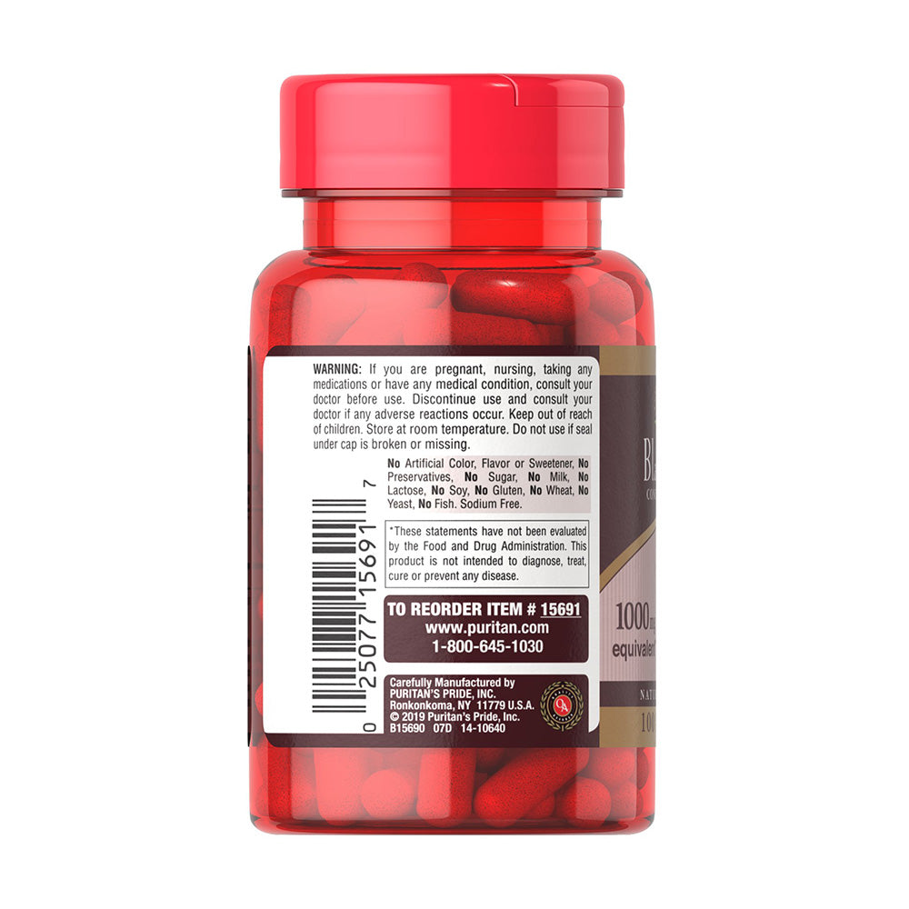 Viên uống phòng và điều trị Gout (Gút) Puritan’s Pride Black Cherry 1000mg 100 viên của Mỹ - hình ảnh chi tiết 4