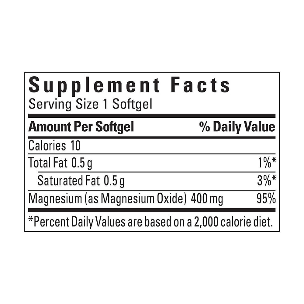 Viên uống bổ sung Magiê Nature Made Magnesium 400mg 180 viên - hình ảnh chi tiết 4