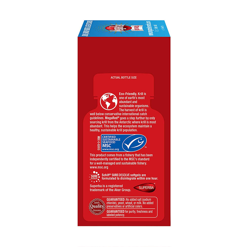Dầu nhuyễn thể (dầu tôm) Schiff MegaRed Extra Strength Krill Oil 500mg 90 viên - hình ảnh chi tiết 2