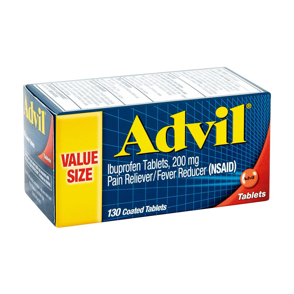 Viên uống giảm đau, hạ sốt Advil Ibuprofen Tablets, 200mg 130 Coated Tablets - hình ảnh chi tiết 2