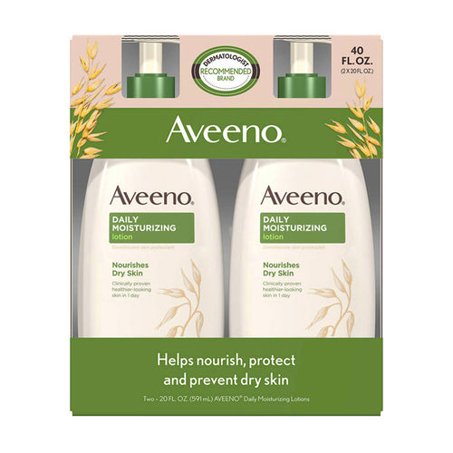 Bộ sản phẩm sữa dưỡng thể Aveeno Daily Moisturizing Lotion 591ml x2 - ảnh sản phẩm 2