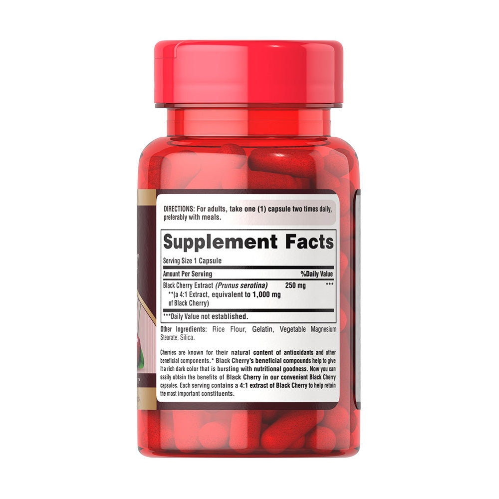 Viên uống phòng và điều trị Gout (Gút) Puritan’s Pride Black Cherry 1000mg 100 viên của Mỹ - hình ảnh chi tiết 3