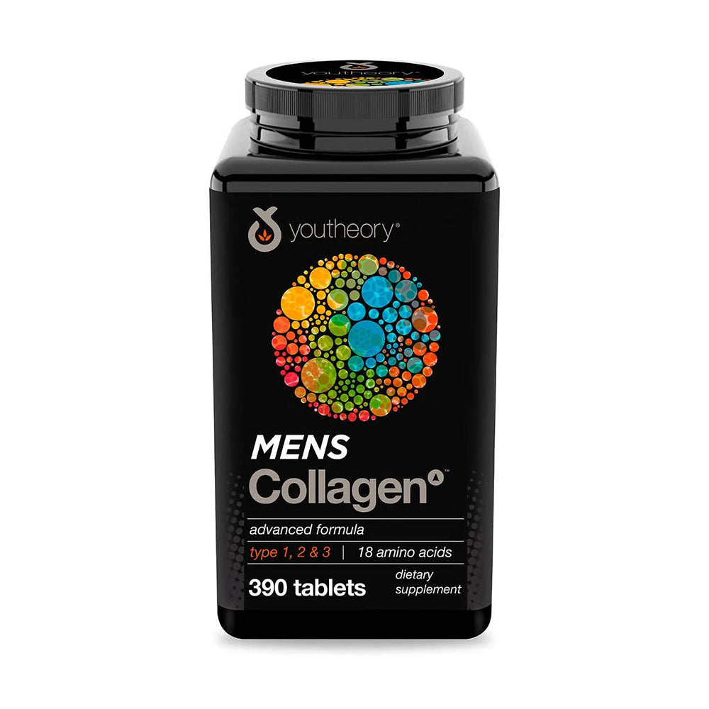 Viên uống Collagen Youtheory Men's Type 1, 2 & 3 dành cho nam 390 viên của Mỹ - hình ảnh sản phẩm chính