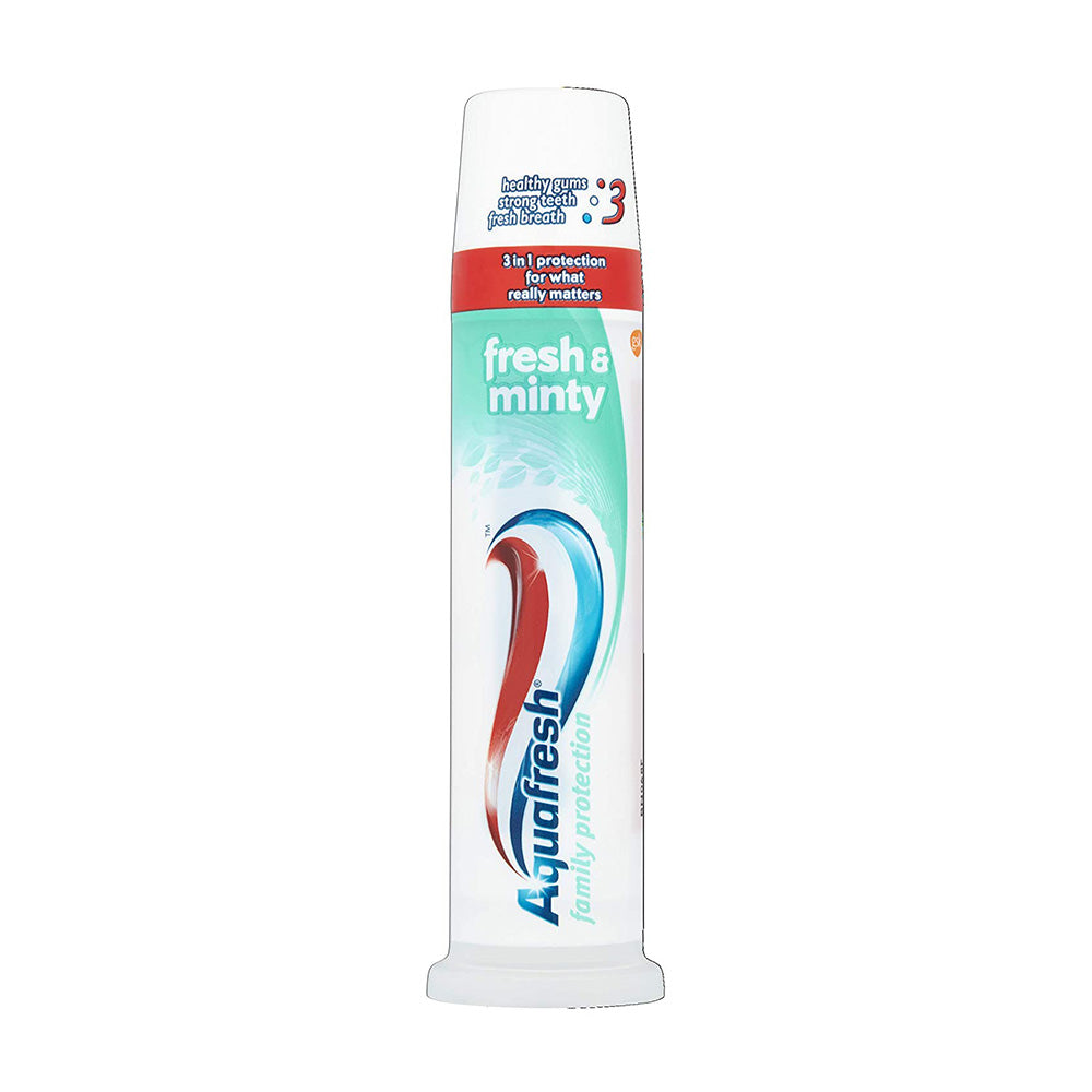 Kem đánh răng Aquafresh Pump Toothpaste – Fresh & Minty – Family Triple Protection 100ml - hình ảnh sản phẩm chính