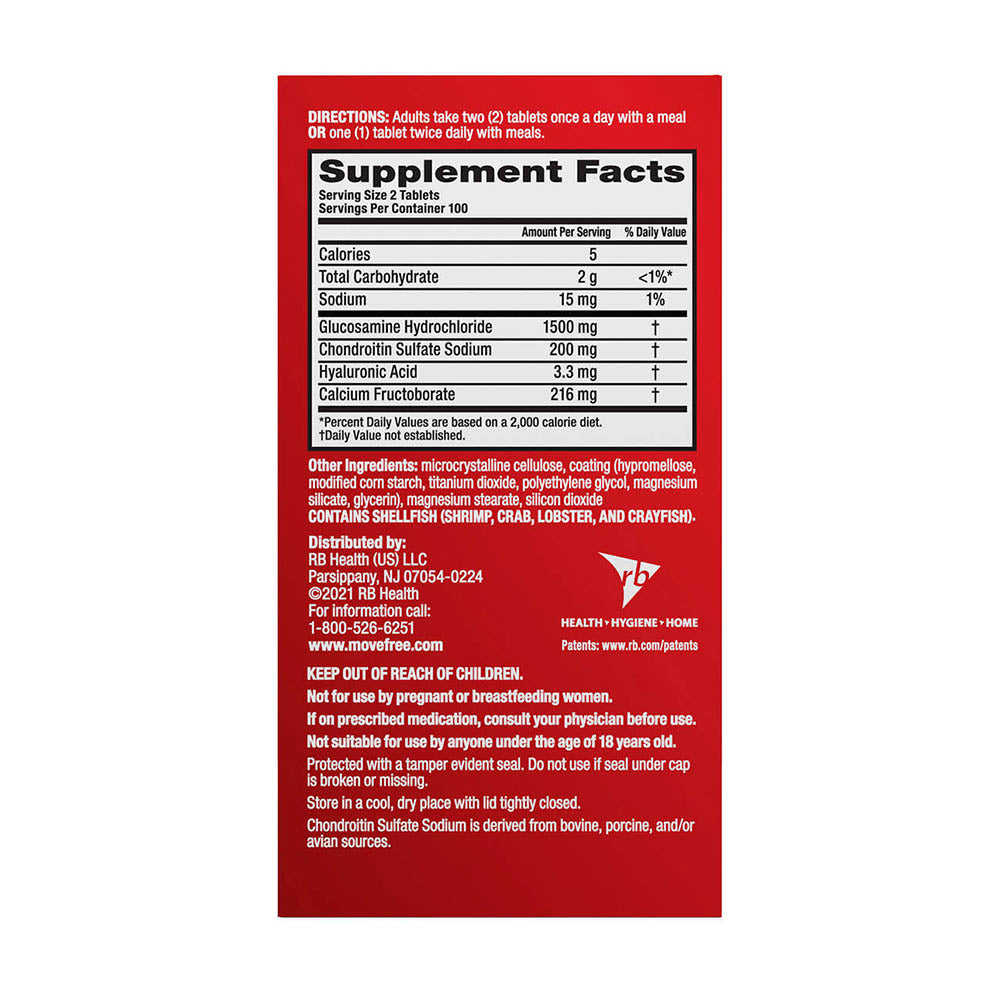 Viên uống bổ khớp Schiff Move Free Joint Health Advanced 200 viên của Mỹ - ảnh sản phẩm 2