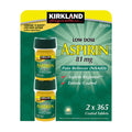 Viên giảm đau và ngăn ngừa đột quỵ, nhồi máu cơ tim Kirkland Low Dose Aspirin 81mg 2x 365 viên - hình ảnh sản phẩm chính