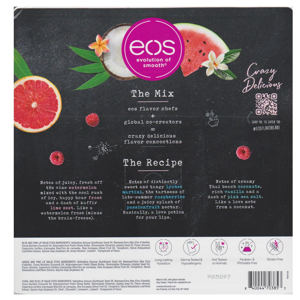 Son Dưỡng Môi Hữu Cơ EOS FLAVOUR LAB 9 Lip Balms - hình ảnh chi tiết 2