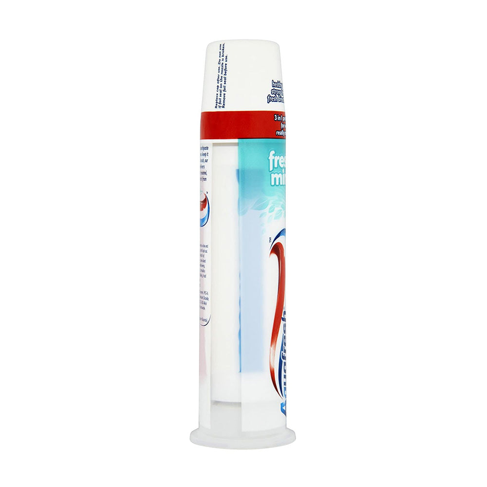 Kem đánh răng Aquafresh Pump Toothpaste – Fresh & Minty – Family Triple Protection 100ml - hình ảnh chi tiết 3