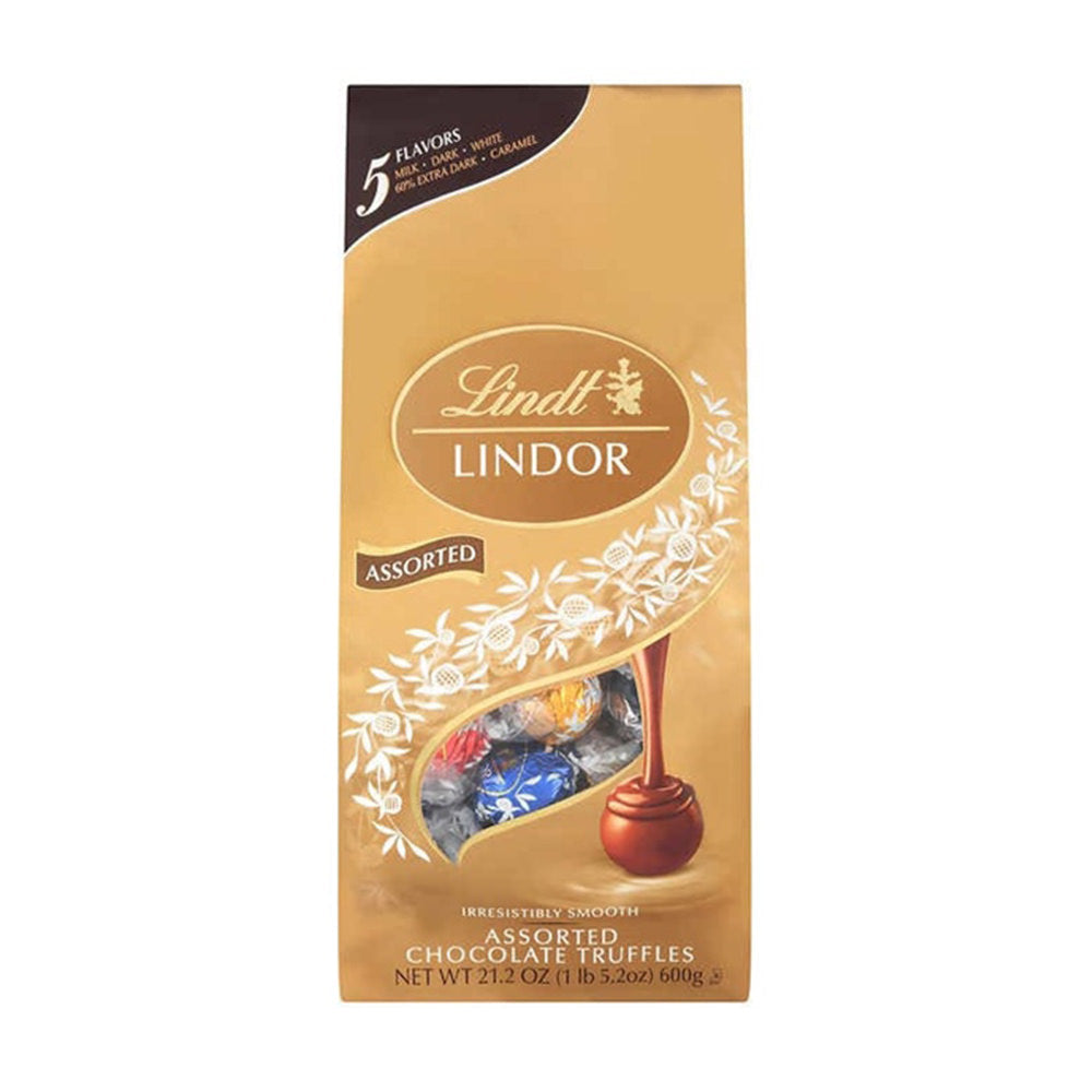 Socola Lindt Lindor Assorted Chocolate Truffles, Assorted, 21.2 oz 600g - hình ảnh sản phẩm chính