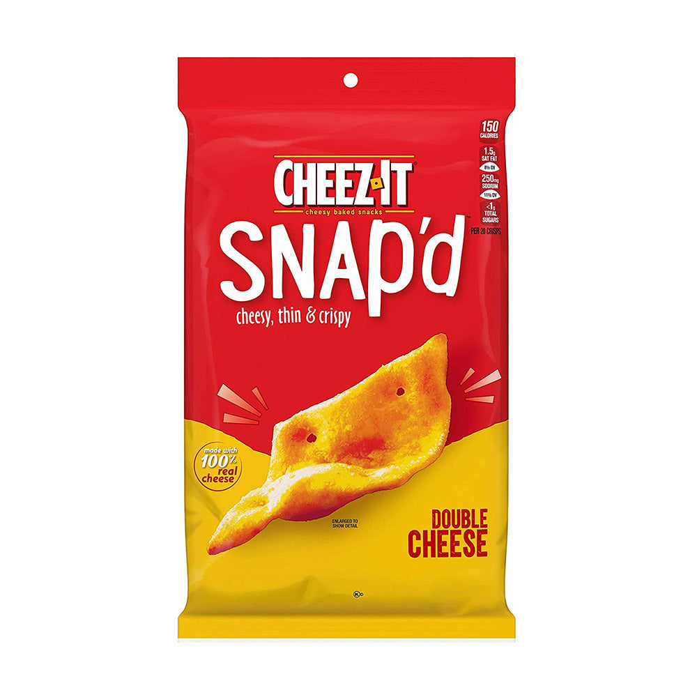 Snack phô mai Cheez-it Snap'd gói 567g USA - Không Cholesterol - Cheesy, Thin & Cripsy - ảnh sản phẩm 1